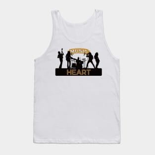 band heart 3 Tank Top